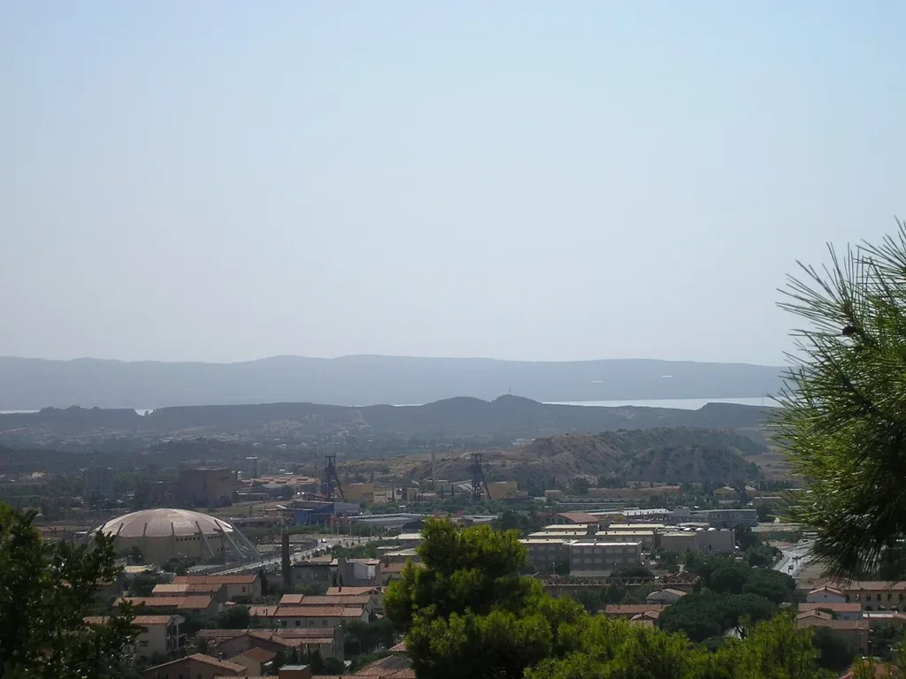 Paesaggio di Serbariu osservato dal Colle Rosmarino