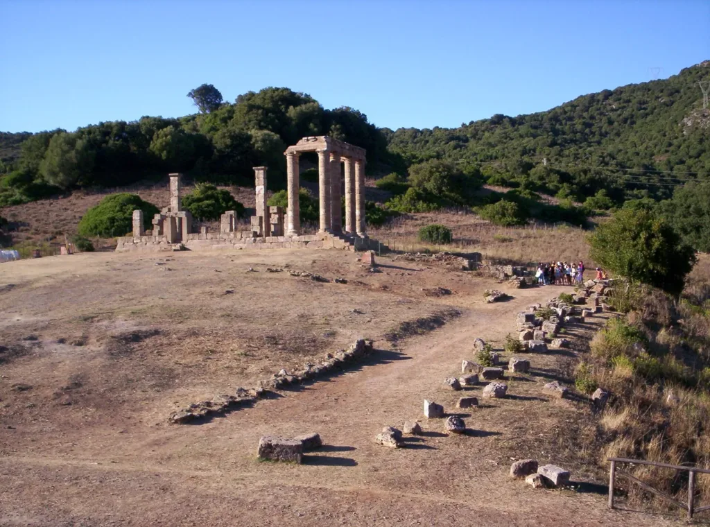 Veduta del tempio e dell’area circostante ad Antas, nel 2006